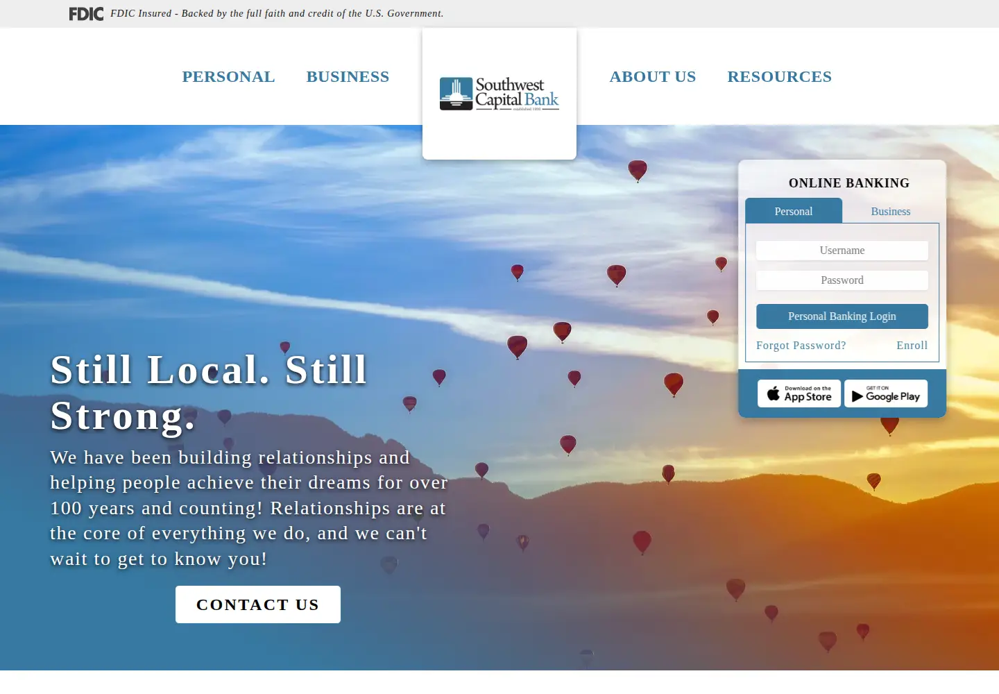 Screenshot of southwestcapital.com