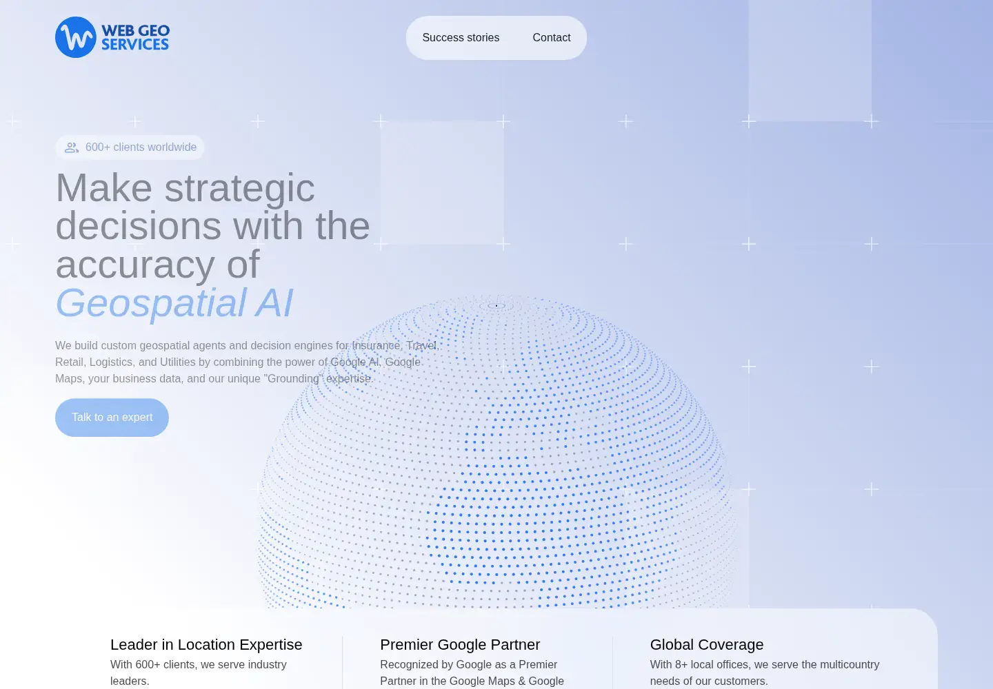 Screenshot of webgeoservices.com