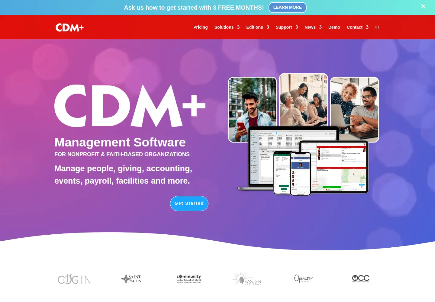 Screenshot of cdmplus.com