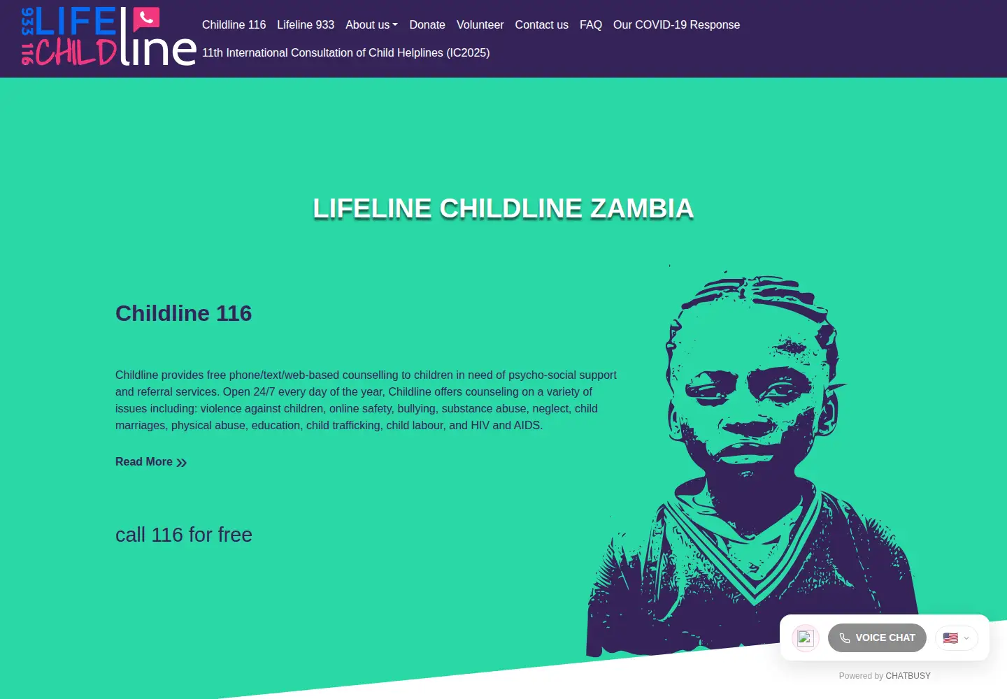 Captured homepage of clzambia.org in the current scan