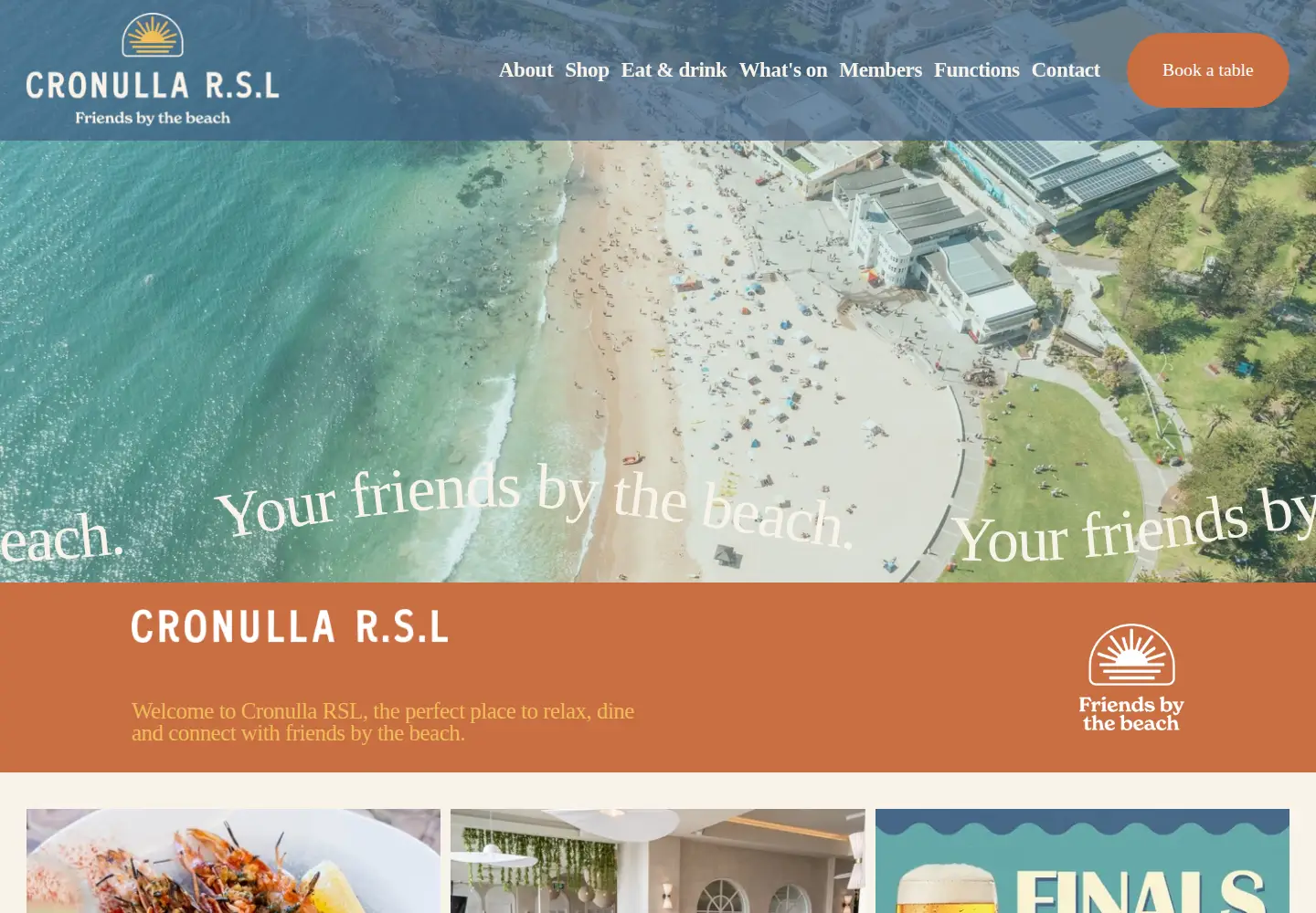 Screenshot of cronullarsl.com.au
