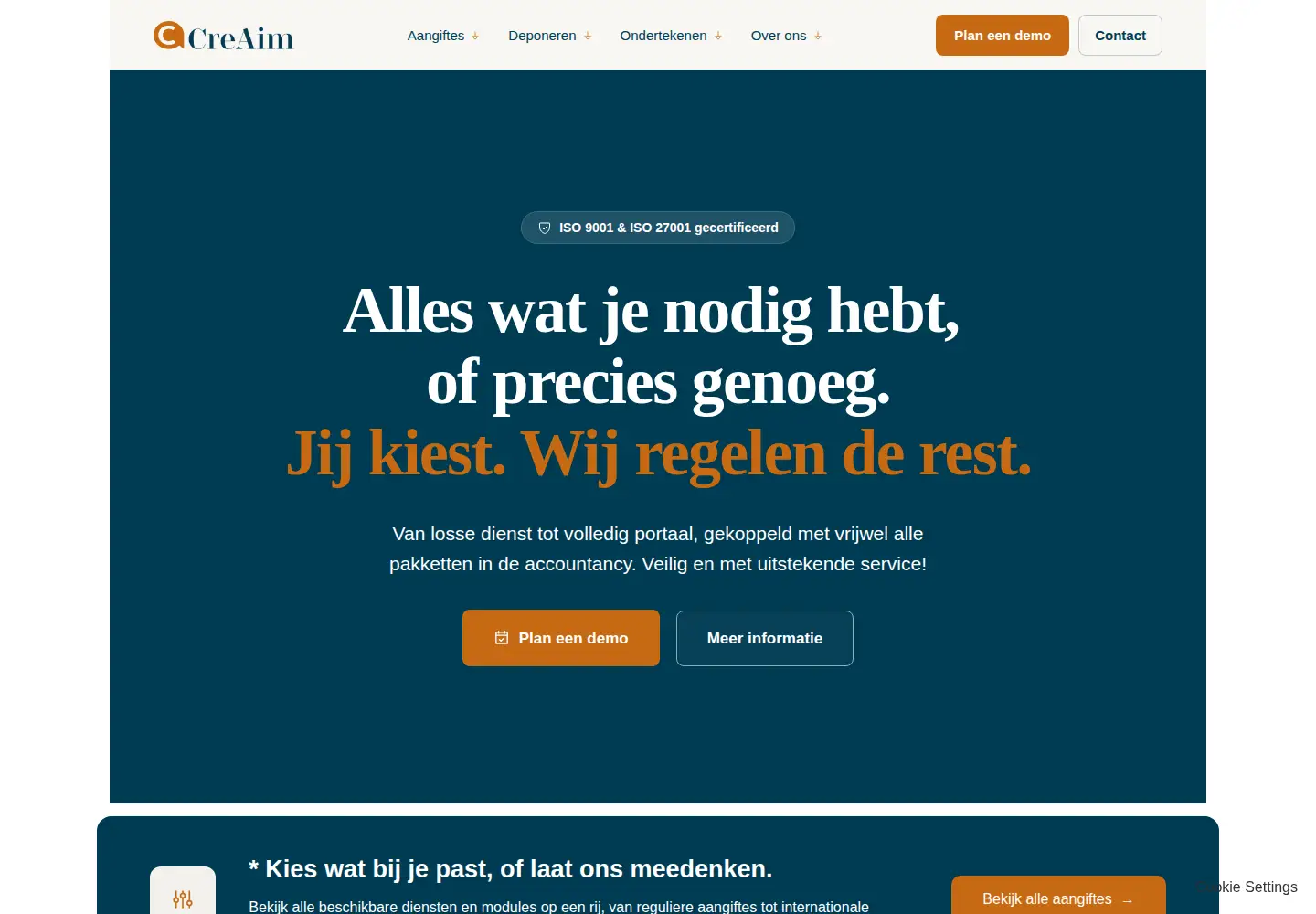 Screenshot of creaim.nl