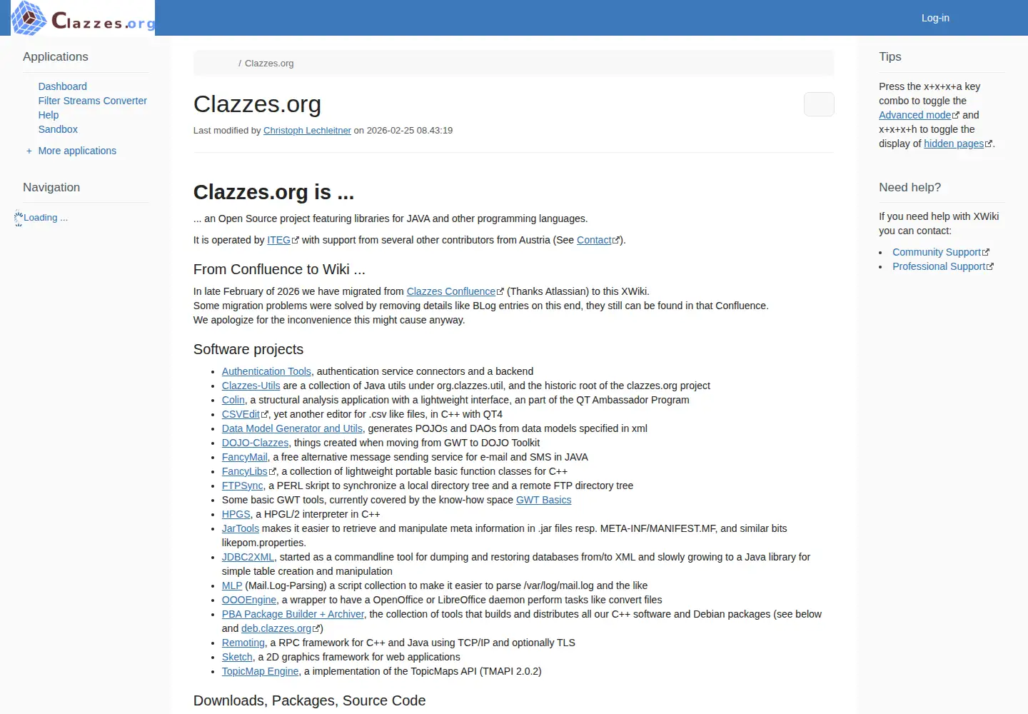 Screenshot of clazzes.org