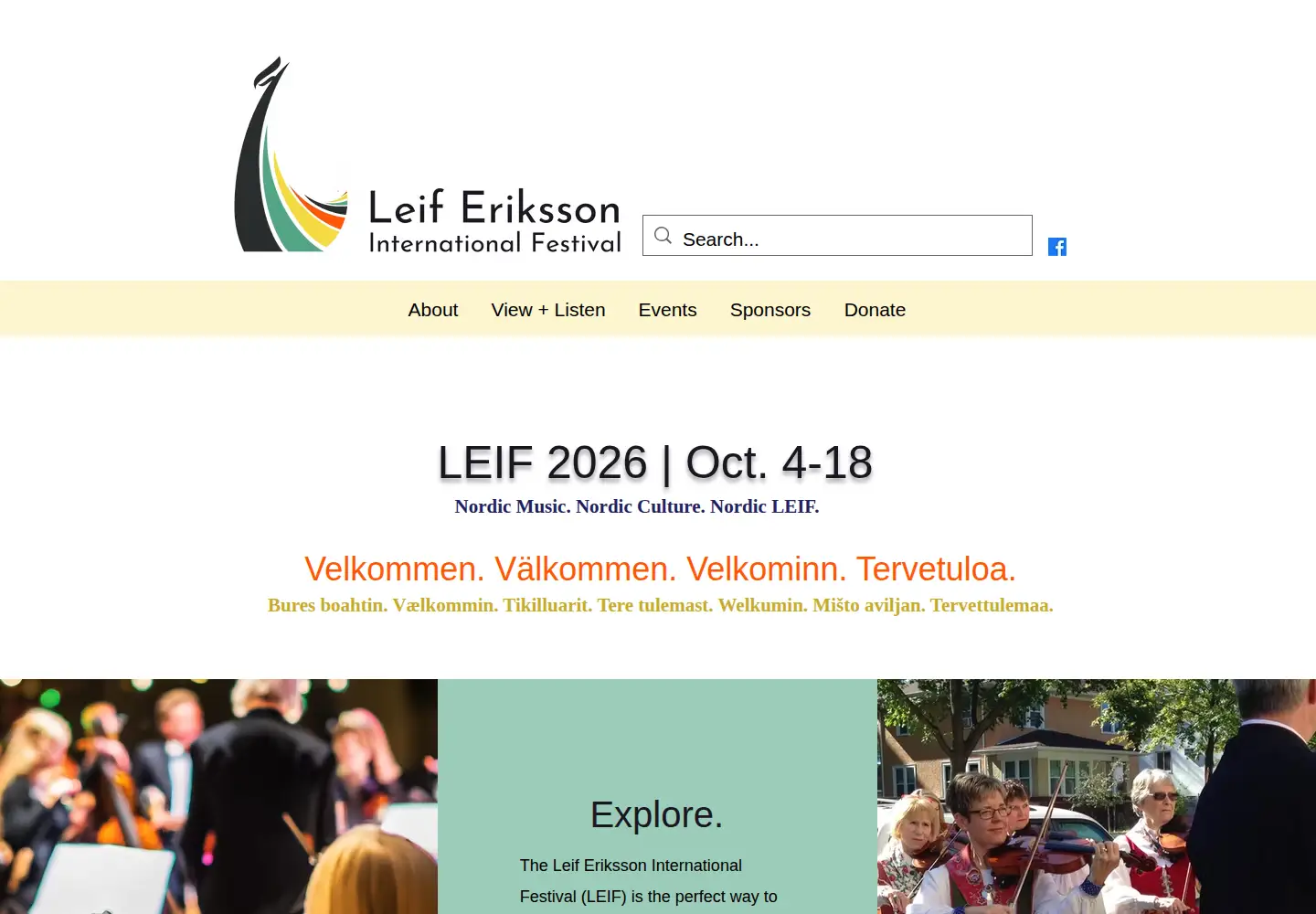 Screenshot of leifmn.org