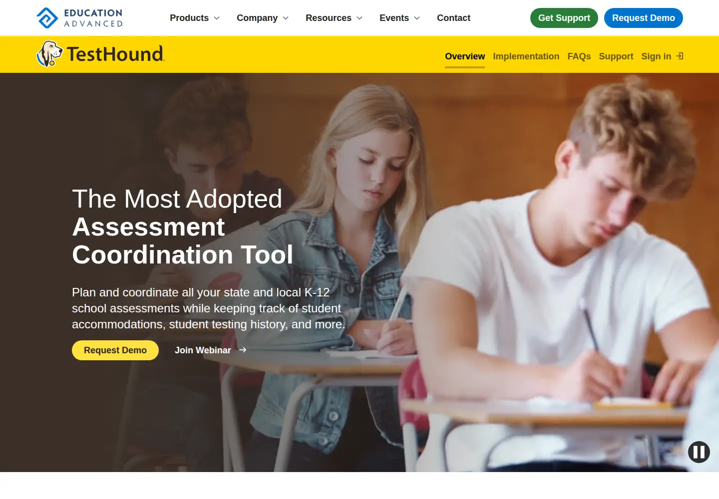 Screenshot of testhound.com