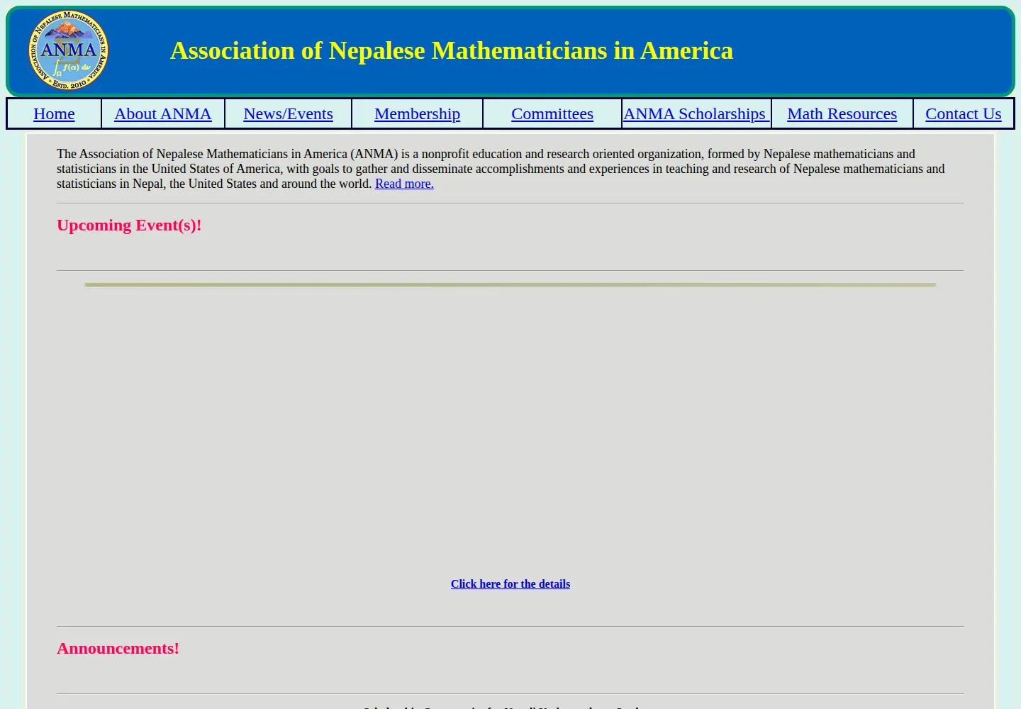 Screenshot of anmaweb.org