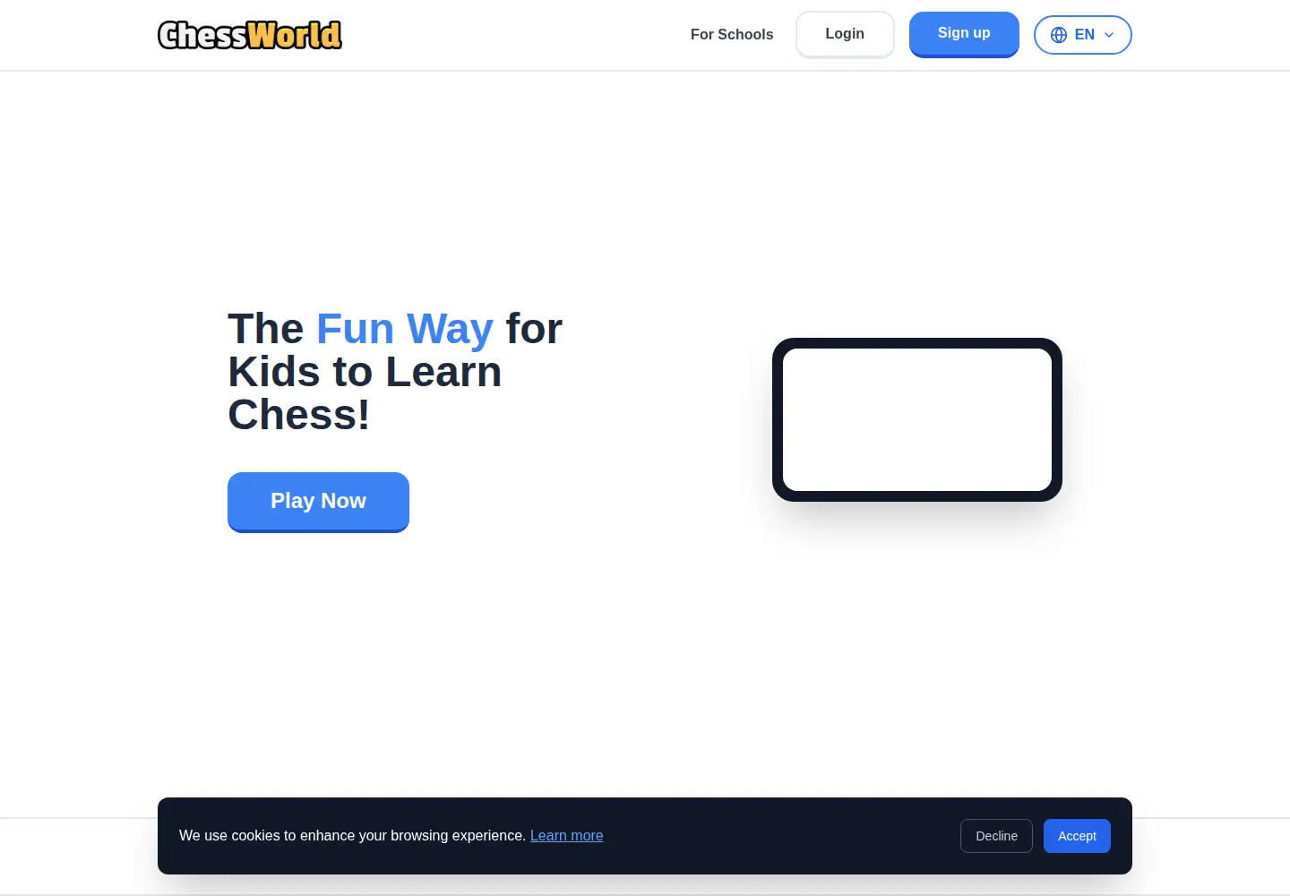 Screenshot of chessworld.io
