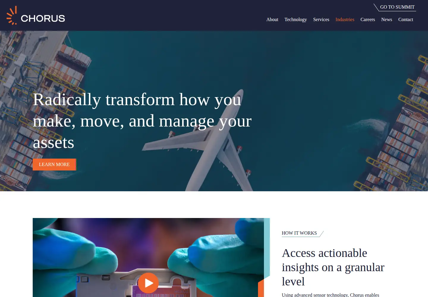Screenshot of chorusview.com