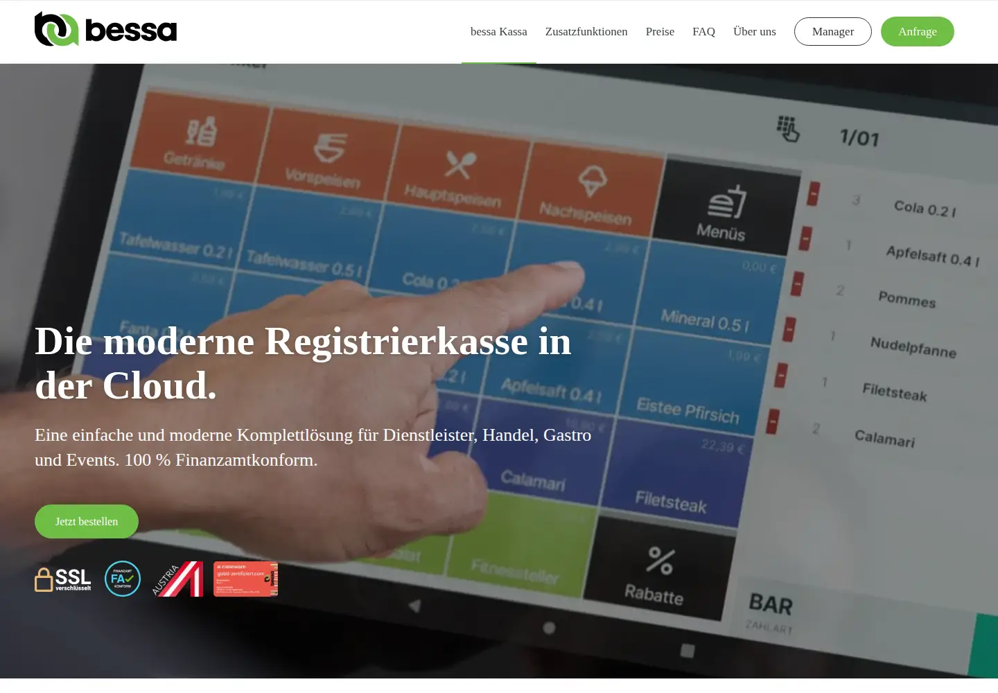 Screenshot of diekassa.app