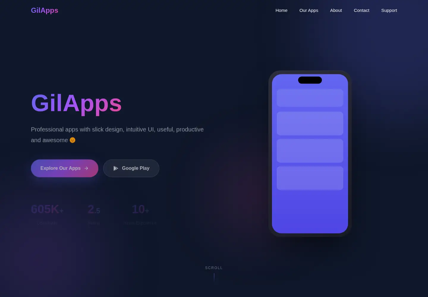 Screenshot of gilapps.com