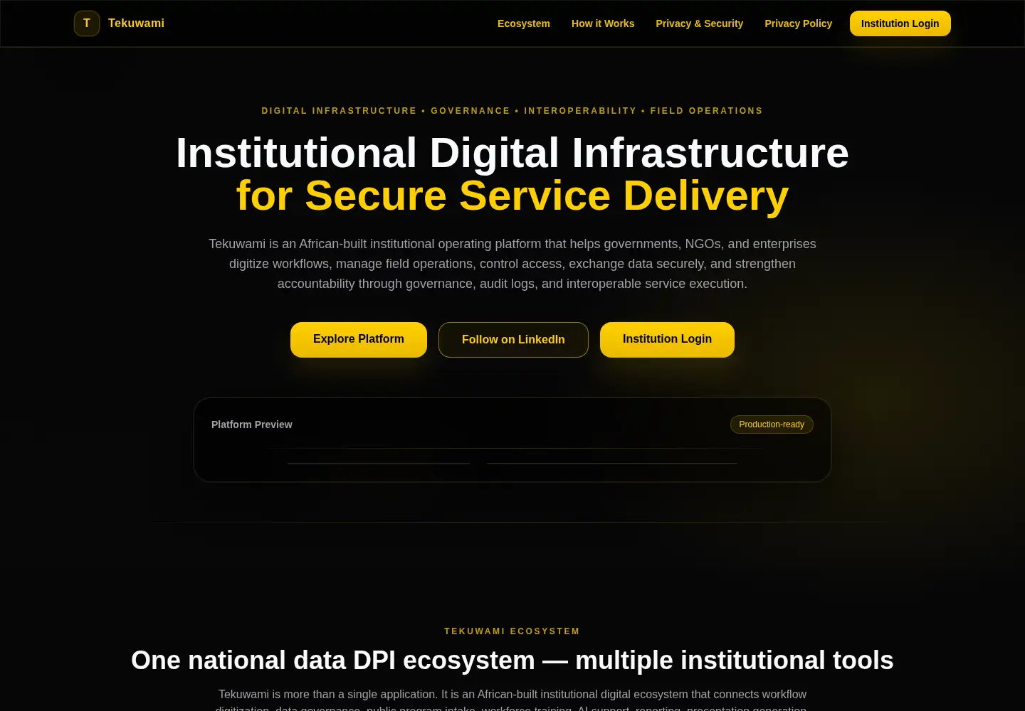 Screenshot of tekuwami.com.et