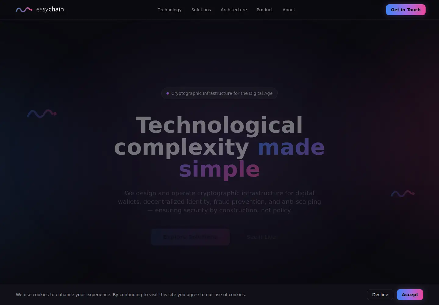 Screenshot of easychain.tech