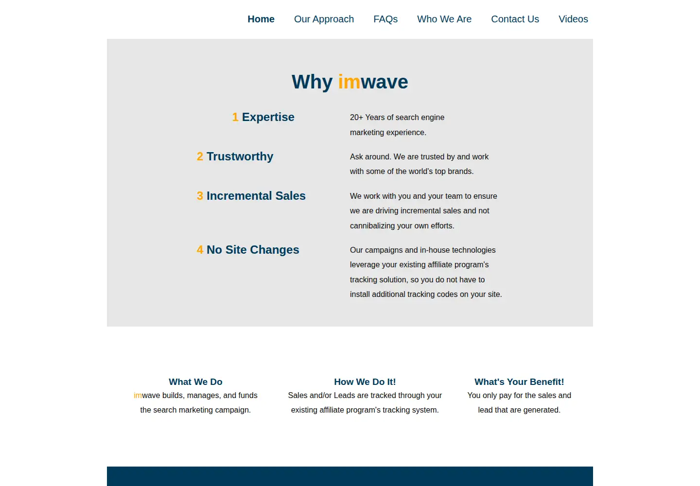 Screenshot of imwave.com