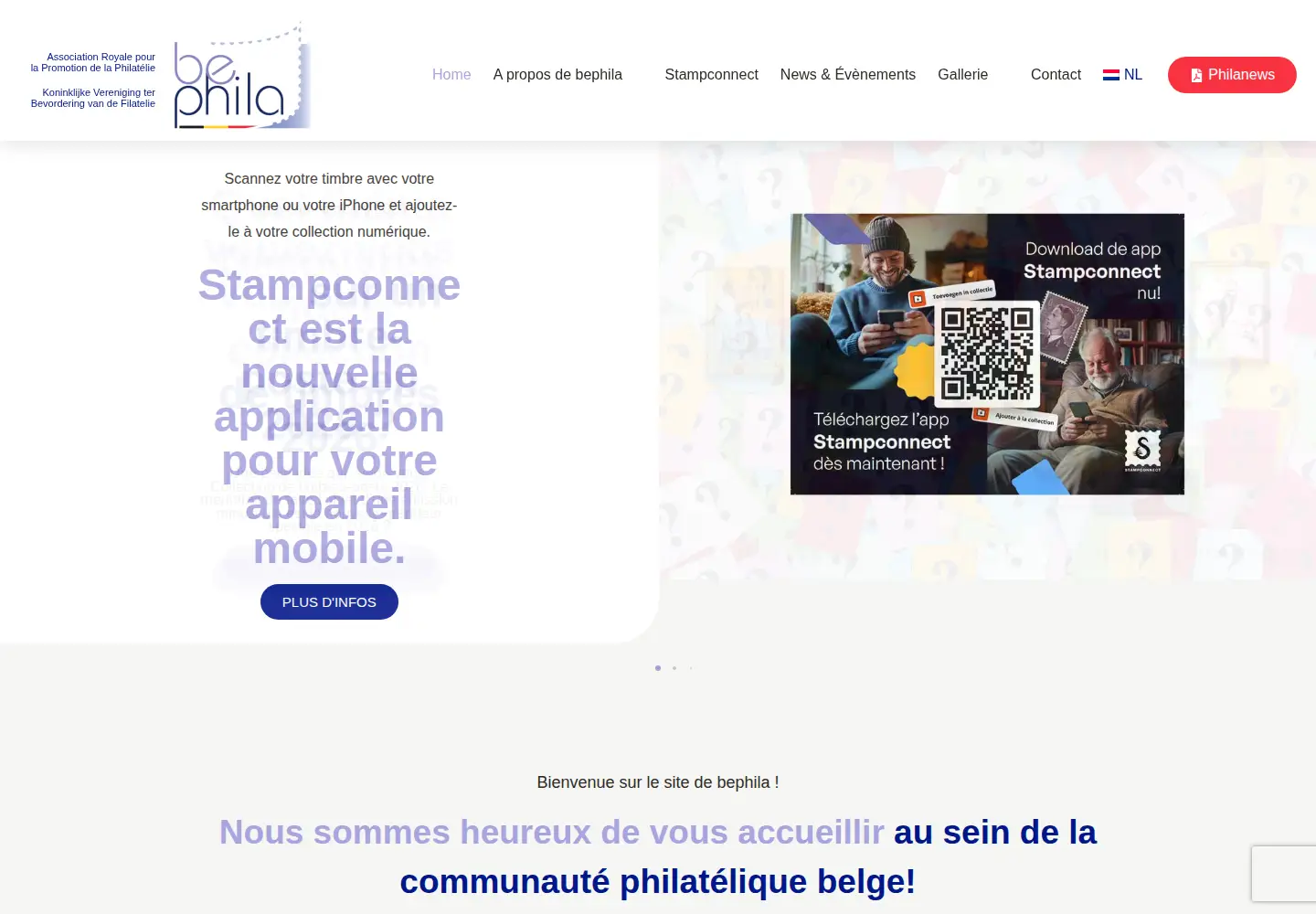Screenshot of bephila.be