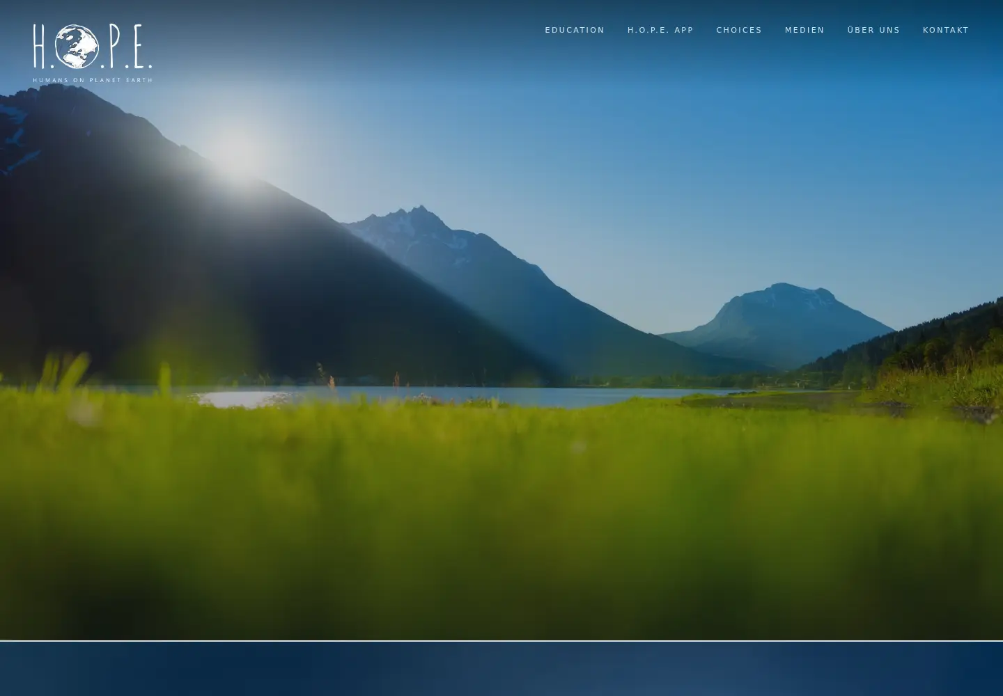 Screenshot of humans-on-planet.earth