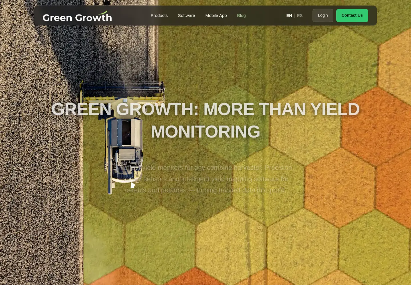 Captured homepage of greengrowth.tech in the current scan
