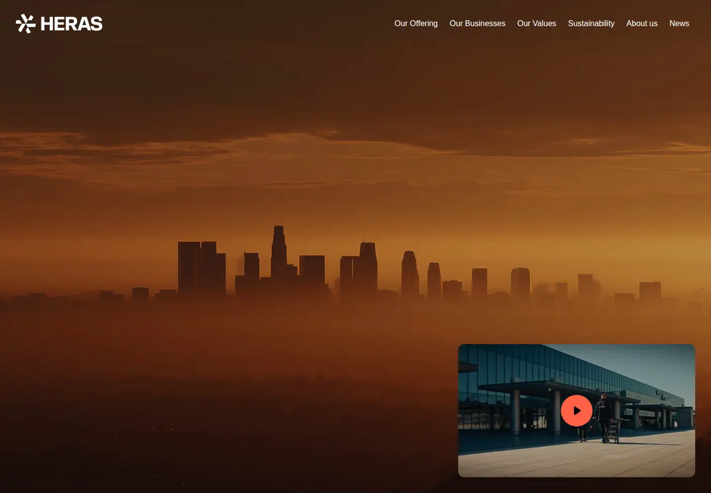 Captured homepage of heras.com in the current scan