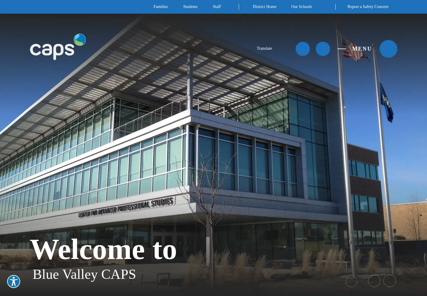 Captured homepage of bvcaps.org in the current scan