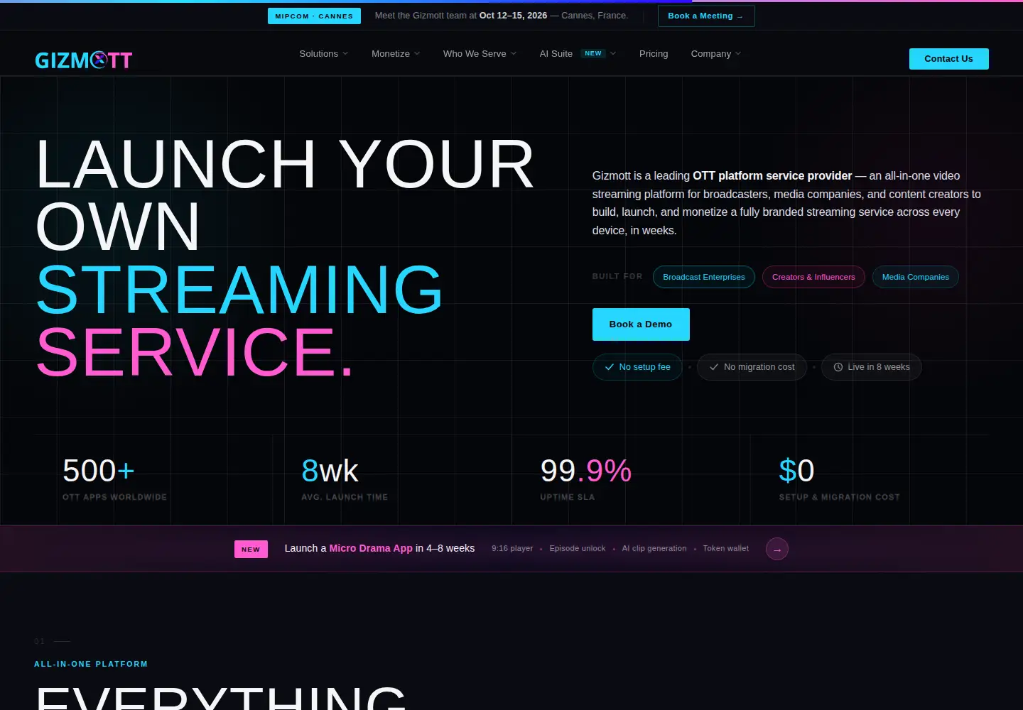 Screenshot of gizmott.com