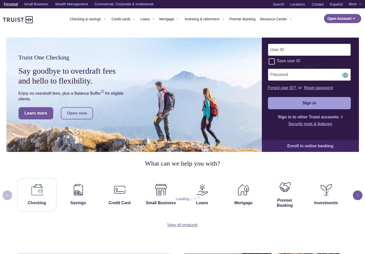 Captured homepage of vstfinancial.com in the current scan