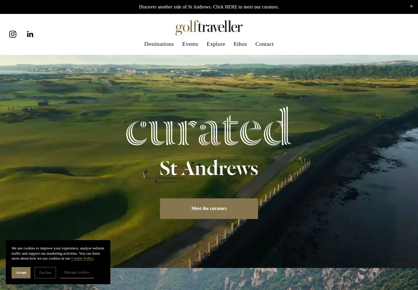 Screenshot of golftraveller.com