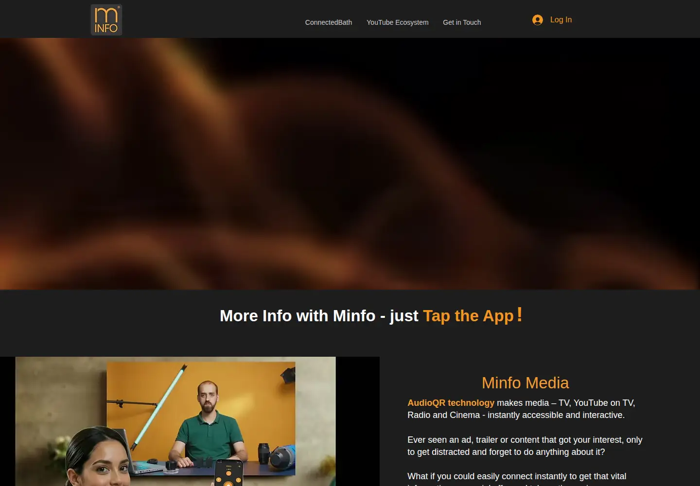Captured homepage of minfo.com in the current scan