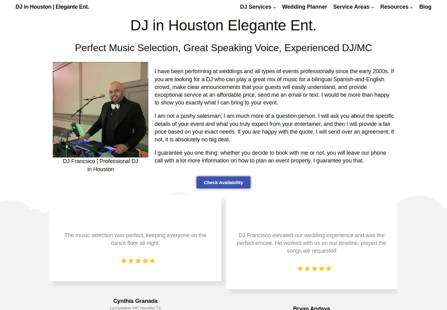 Screenshot of fhpentertainment.com