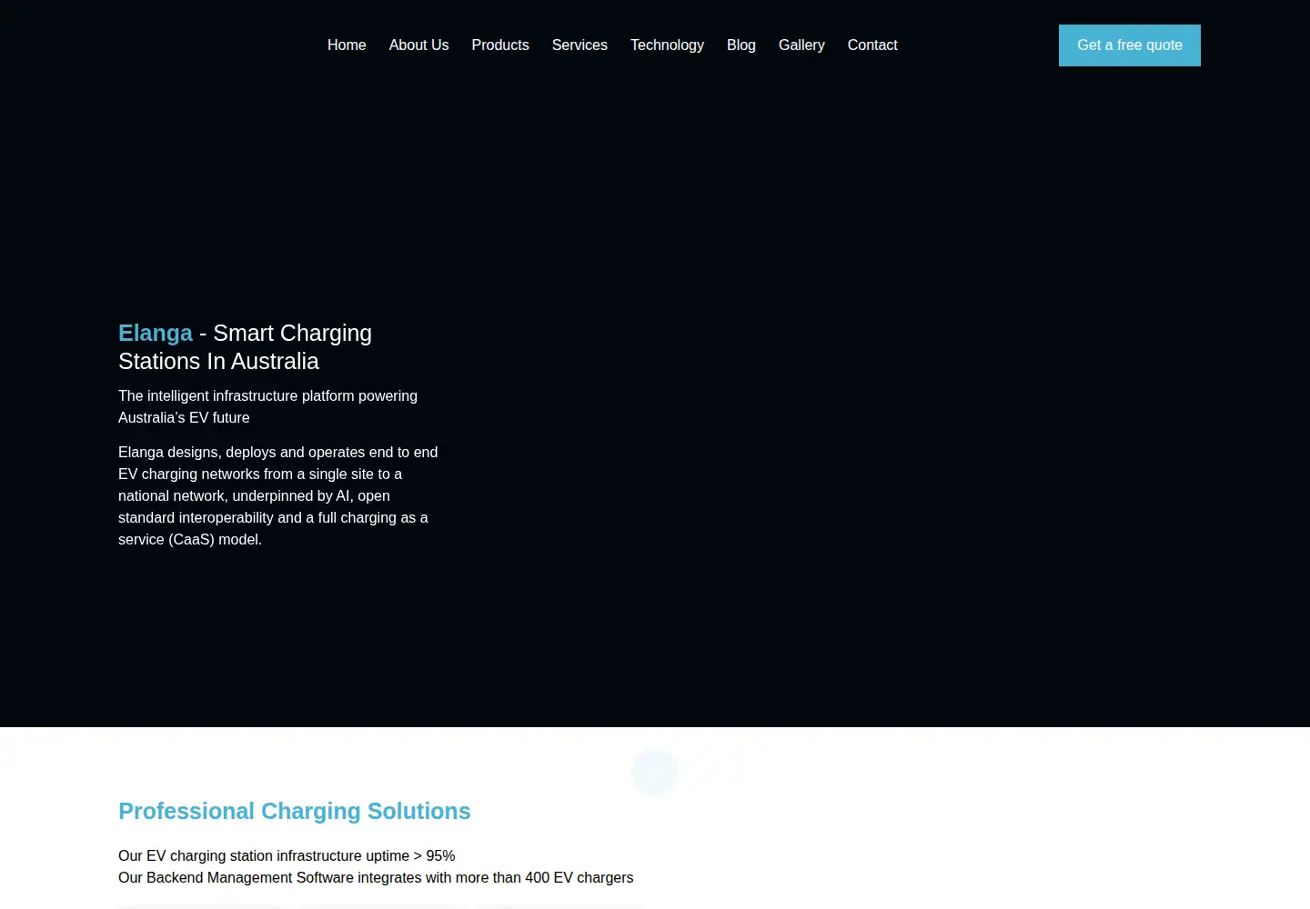 Screenshot of elanga.com.au