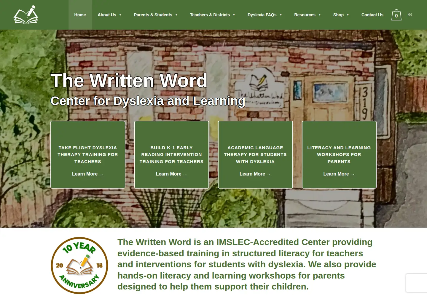 Captured homepage of thewrittenwordtww.com in the current scan