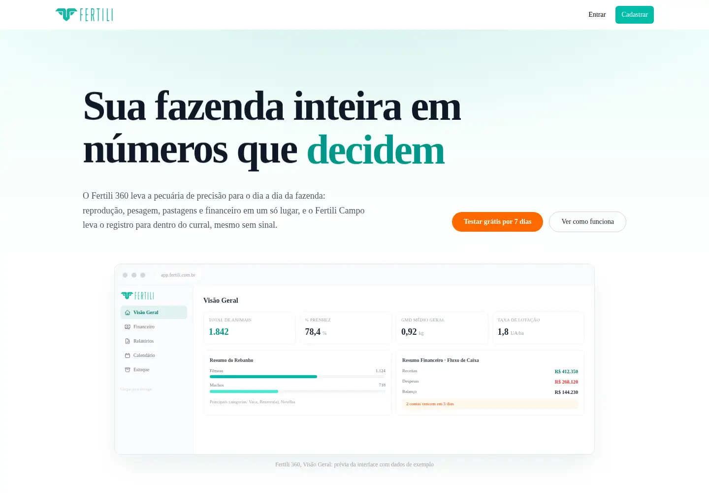 Screenshot of fertili.com.br