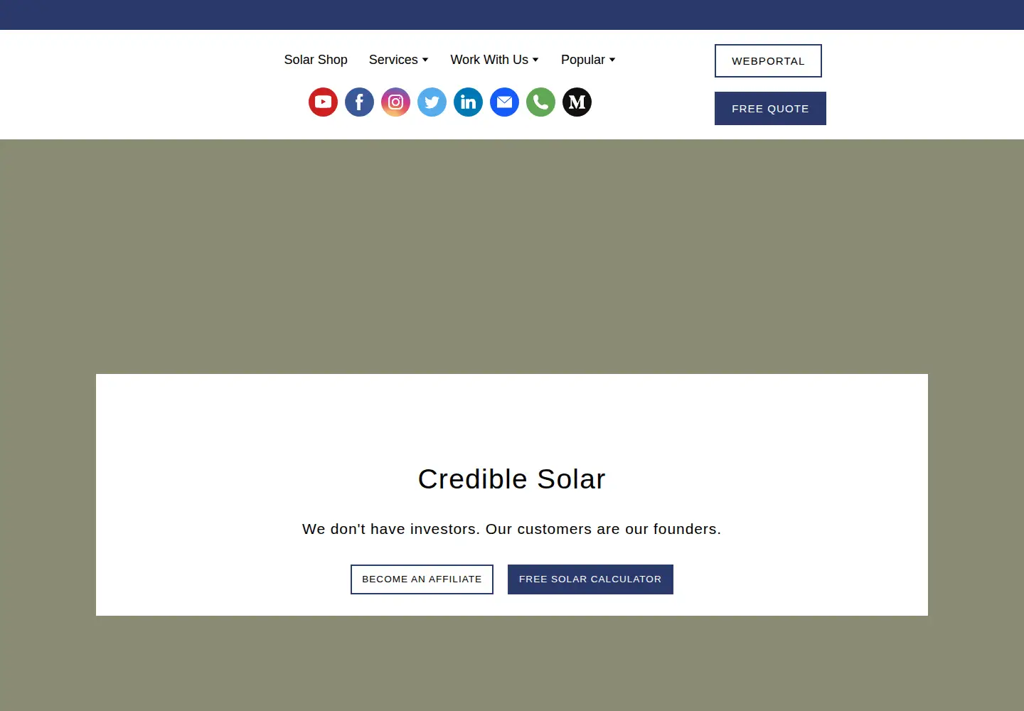 Screenshot of crediblesolar.com