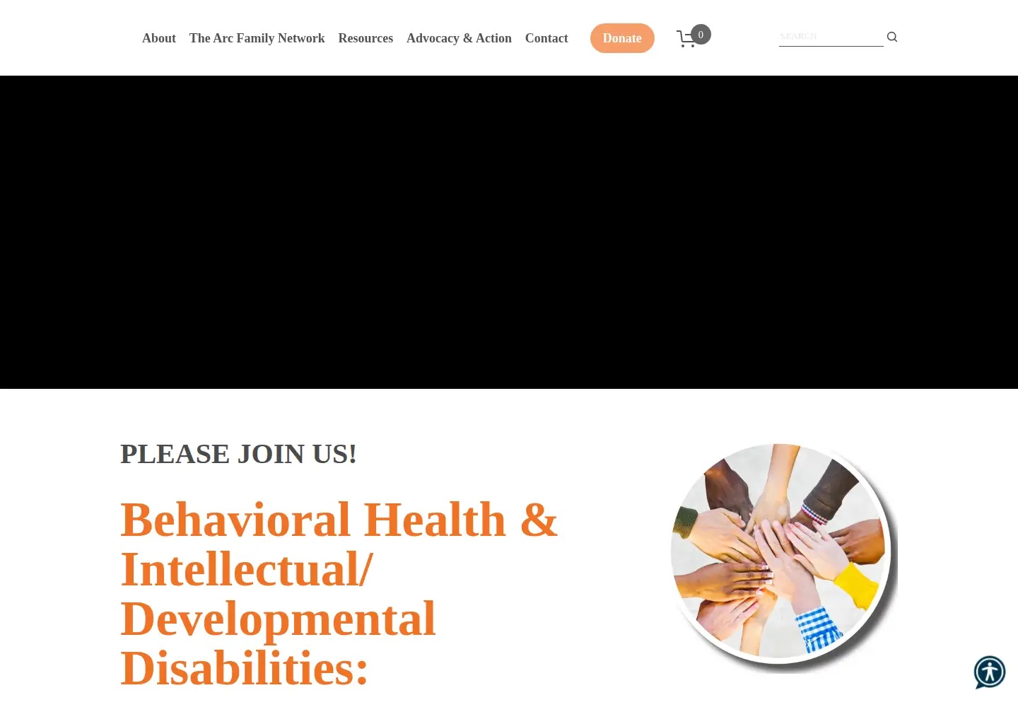Captured homepage of thearcct.org in the current scan