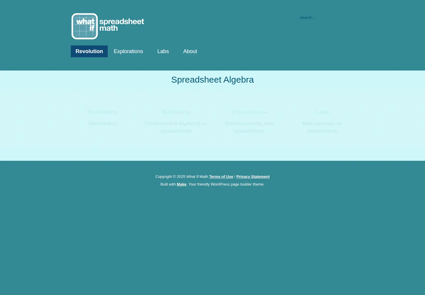 Screenshot of whatifmath.org