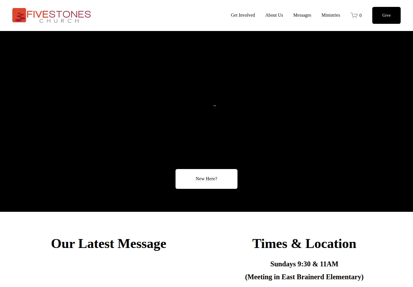 Captured homepage of fivestonesfamily.com in the current scan