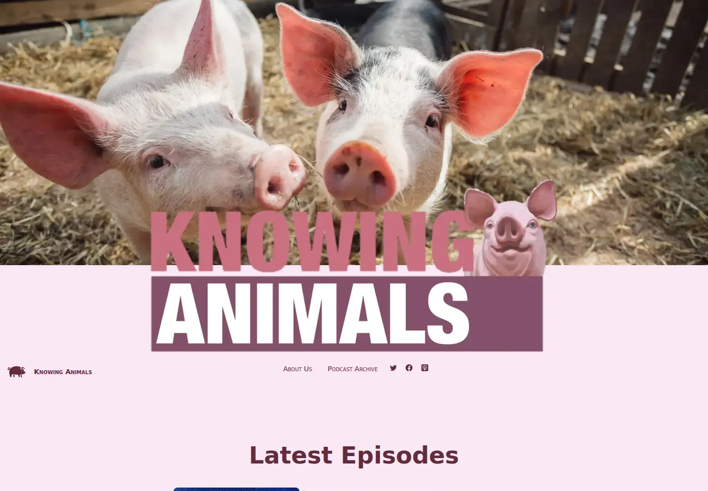 Captured homepage of knowinganimals.com in the current scan