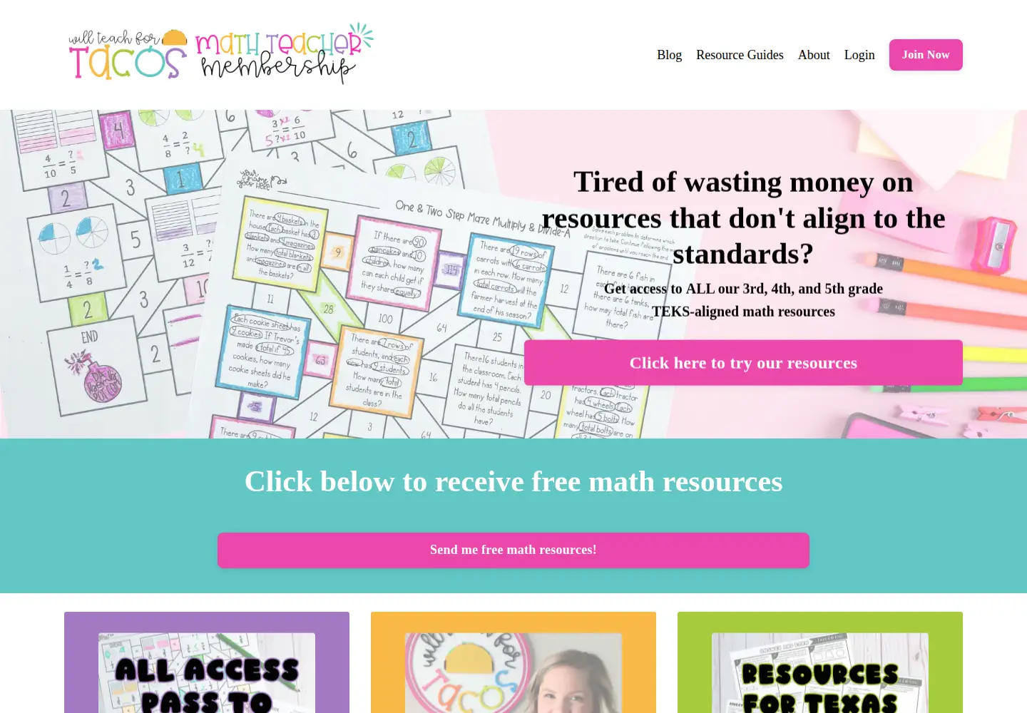 Screenshot of willteachfortacos.com