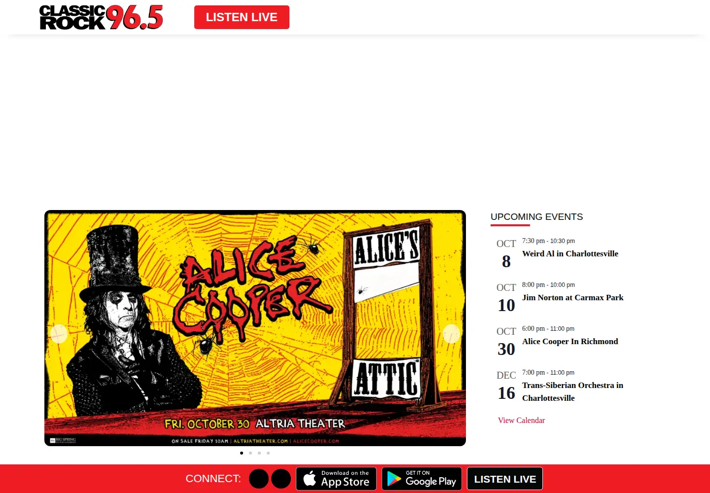 Screenshot of classicrock965.fm