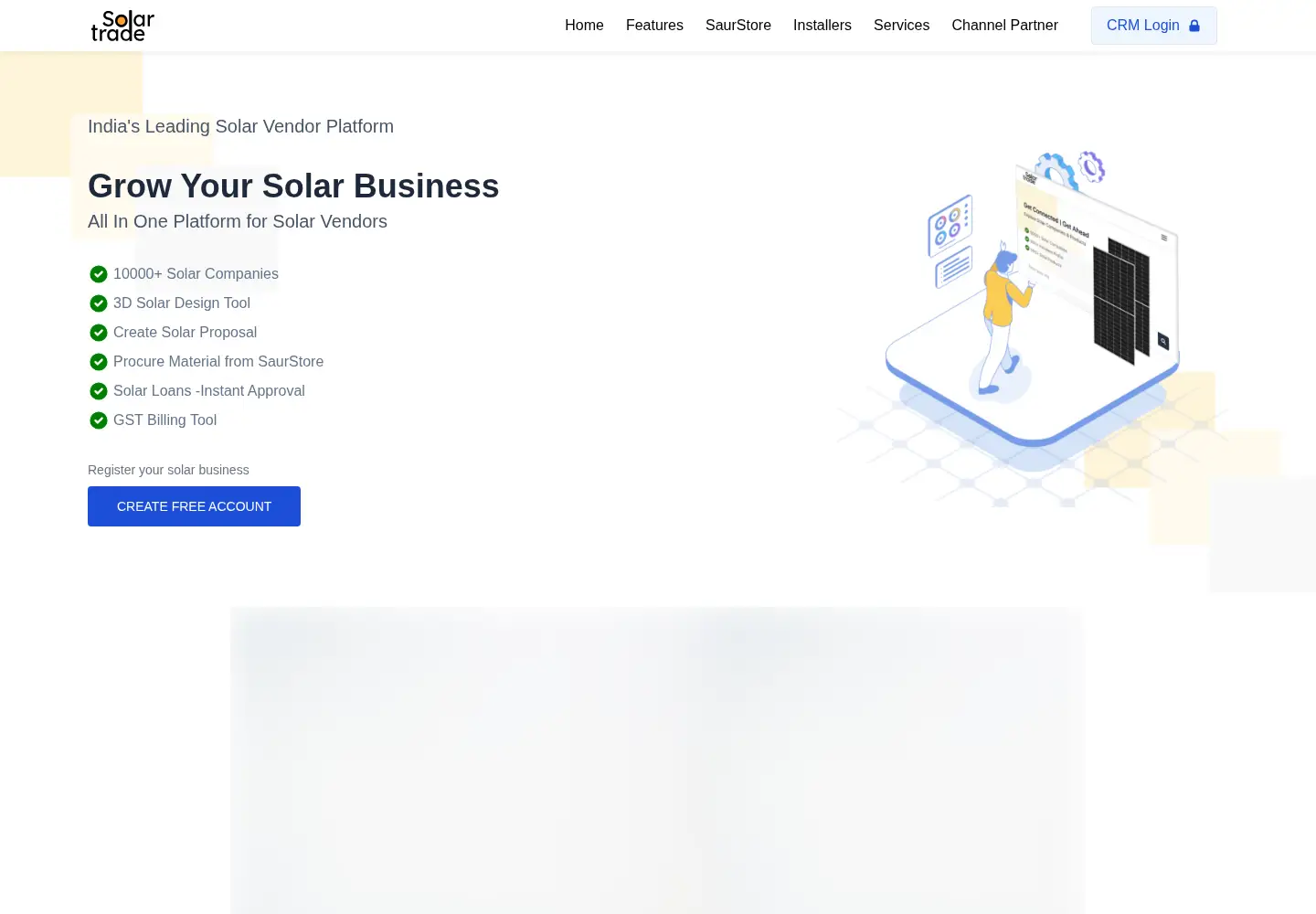Screenshot of solartrade.in