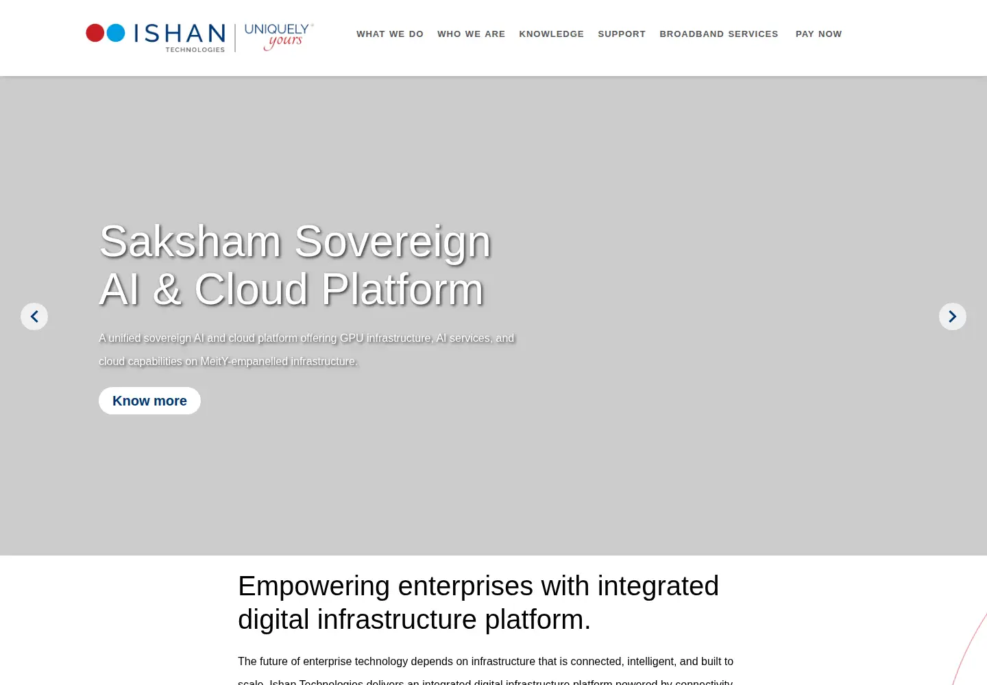 Screenshot of ishanitech.biz