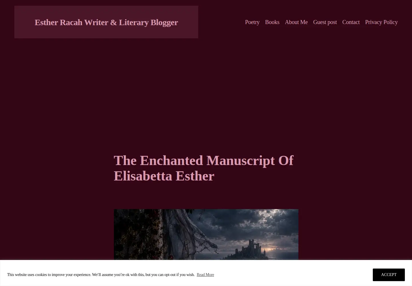 Screenshot of estherracah.com