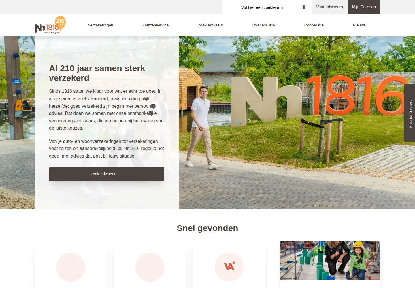 Screenshot of nh1816.nl