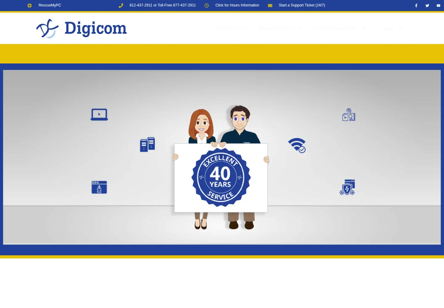 Screenshot of digicom.com