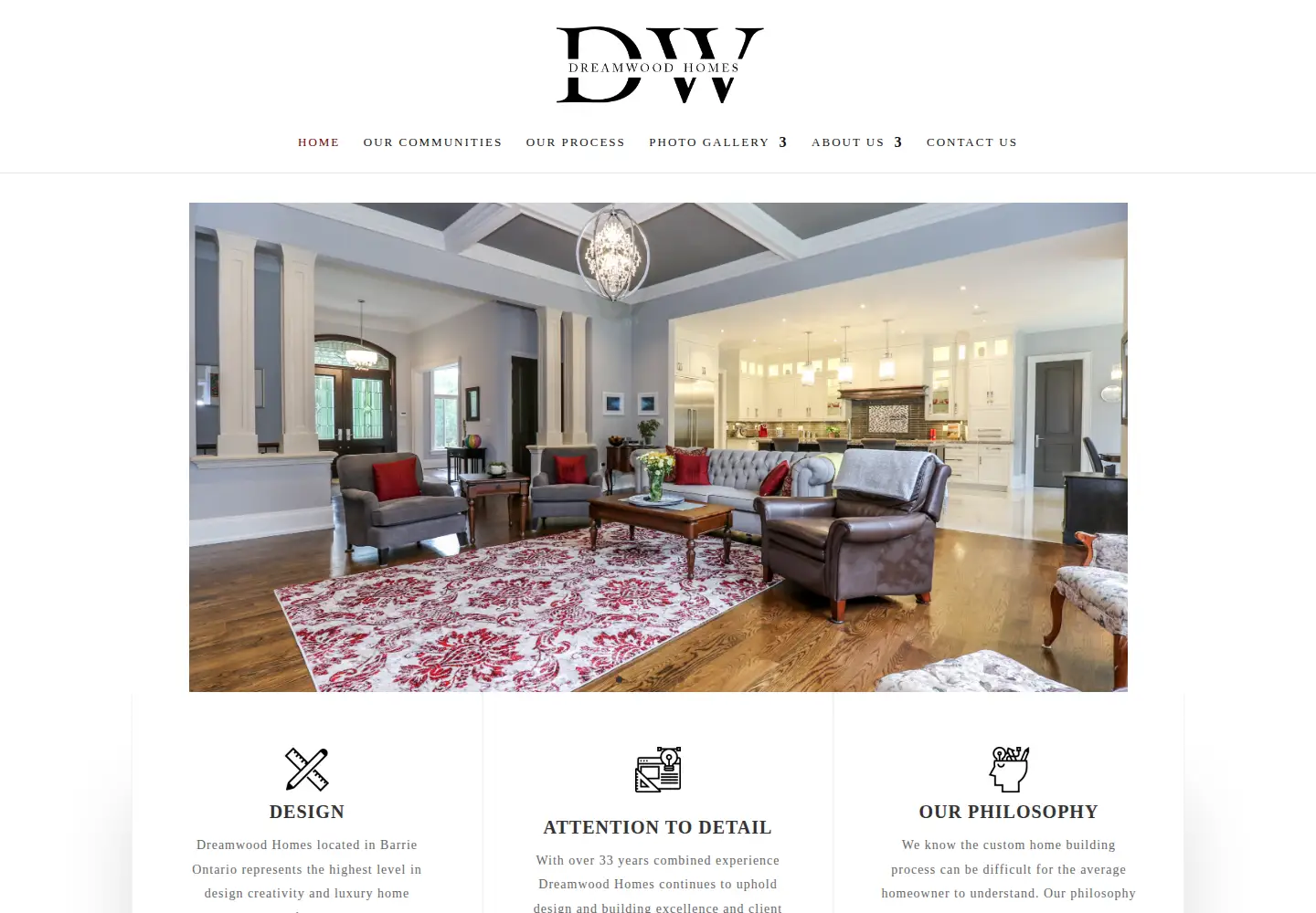 Screenshot of dreamwoodhomes.com