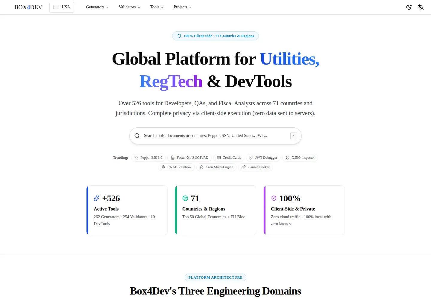 Screenshot of box4.dev