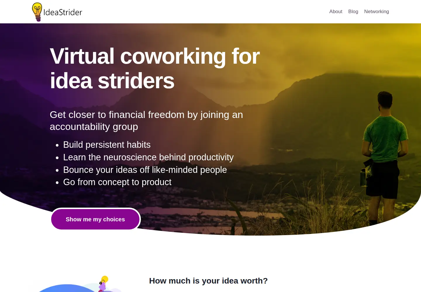 Screenshot of ideastrider.com