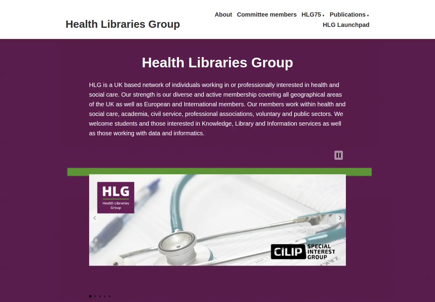 Screenshot of ciliphlg.com