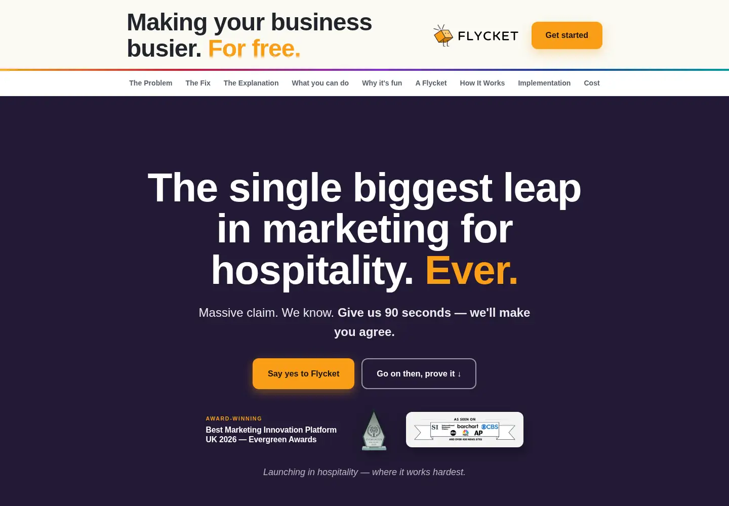 Screenshot of flycket.com