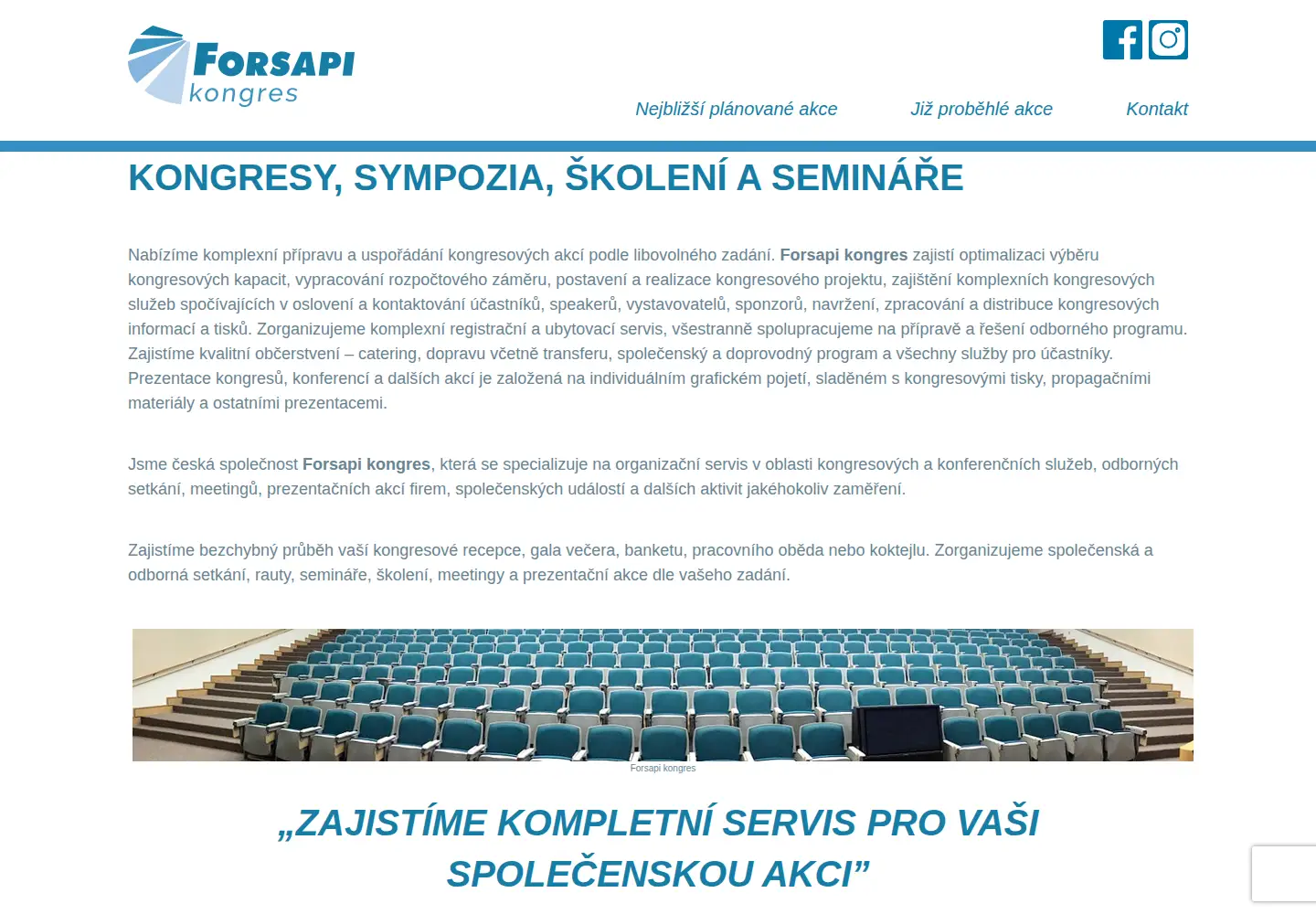 Screenshot of forsapikongres.cz