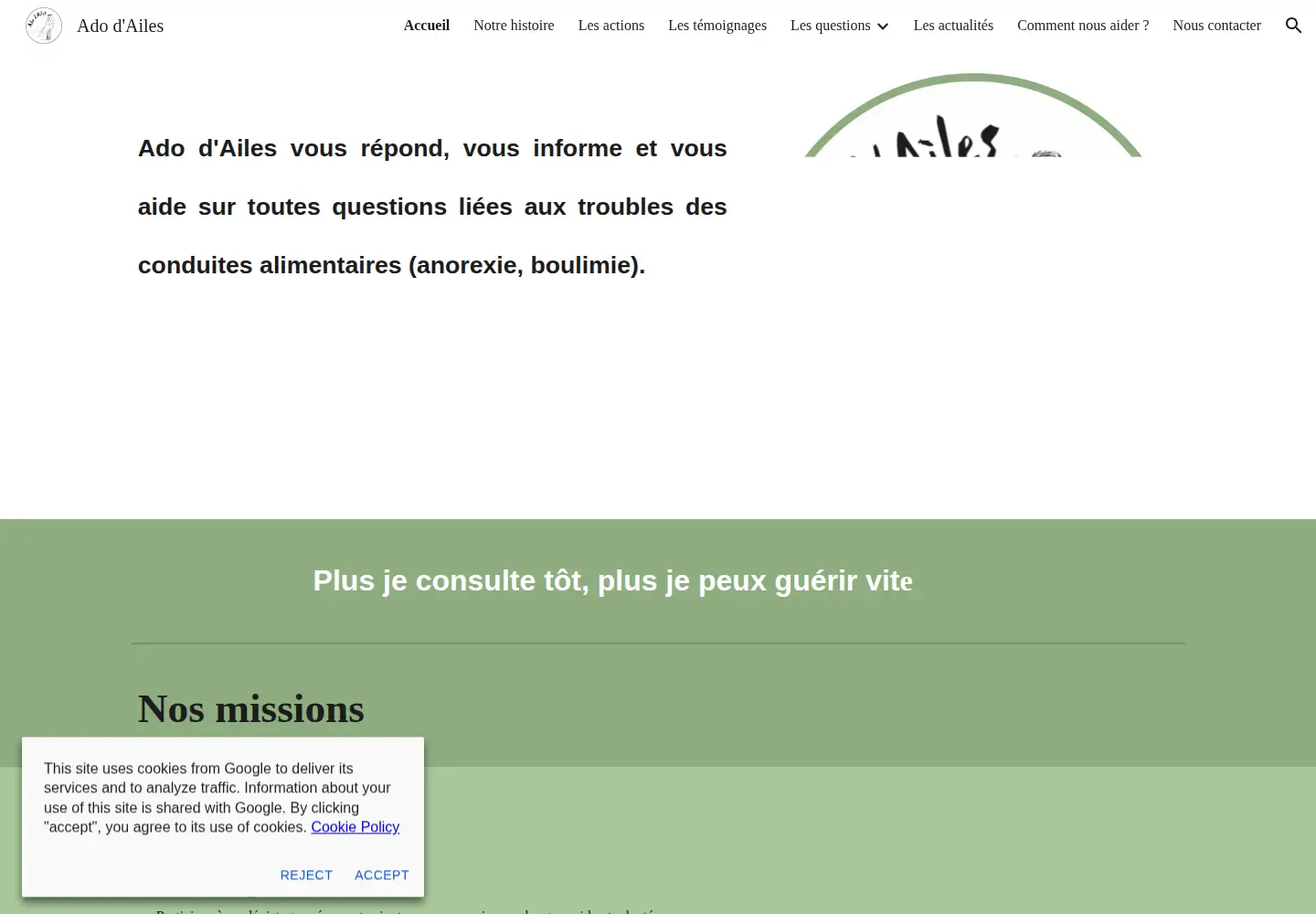 Screenshot of adodailes.org