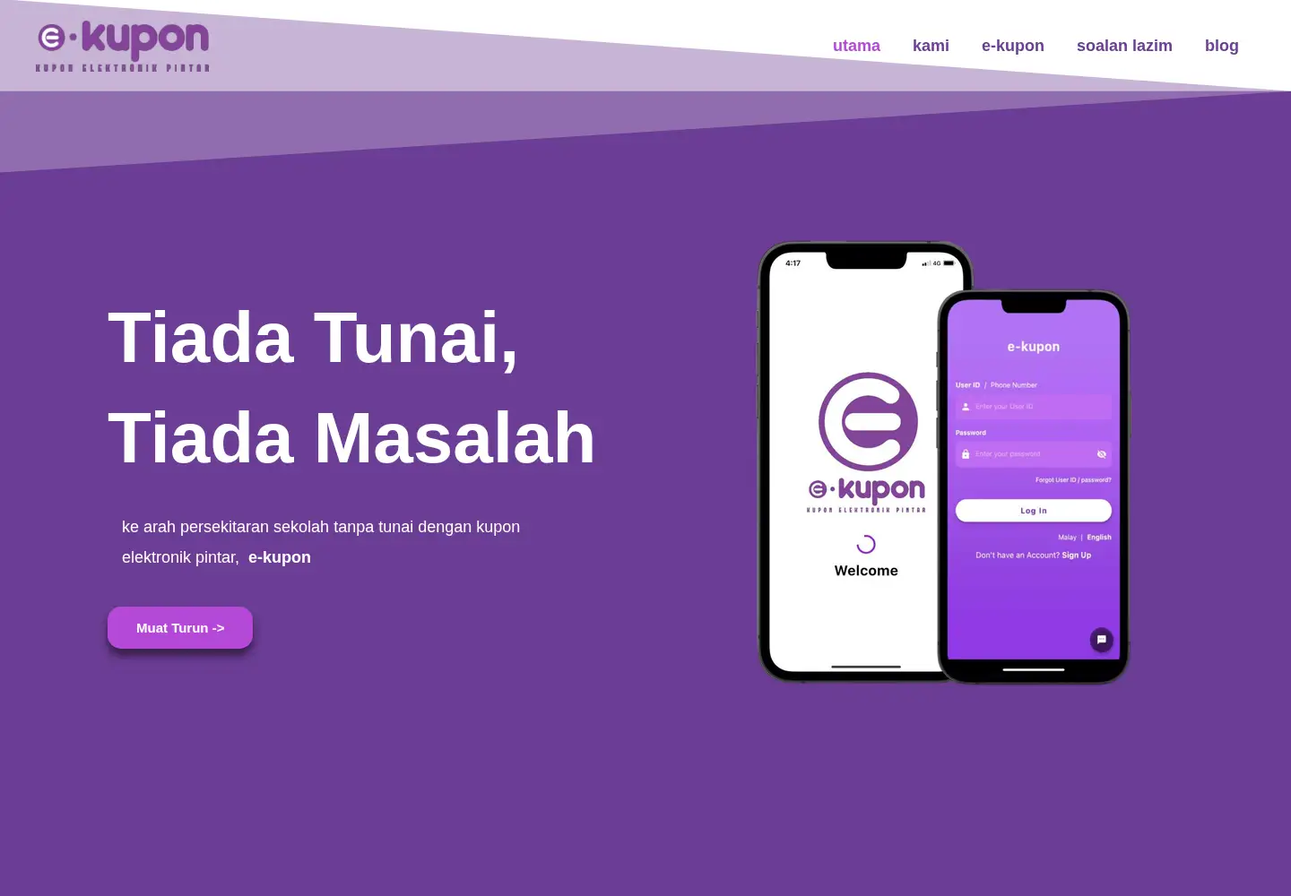 Captured homepage of e-kupon.com.my in the current scan